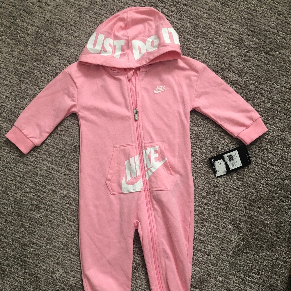 Pink Nike zip up 18 months